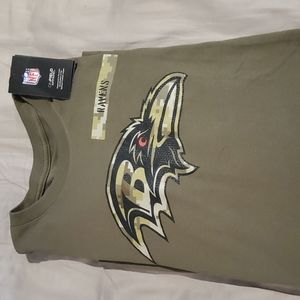 NWT Ravens Nike Salute to Service long sleeved tee